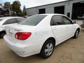 2006 Toyota Corolla LE White 1.8L AT #Z23458